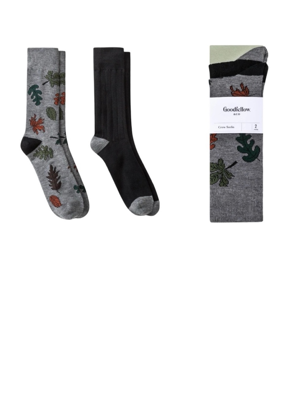 Goodfellow & Co. Men’s Crew Socks 2 Pack